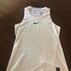 Nike Dry Fit Pro tank (men’s) size medium in white